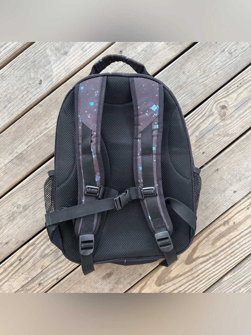 Pottery Barn Teen Minecraft The End Bookbag Backpack Lunch Box Black Blue Space